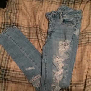 American Eagle High Rise Skinny Jeans